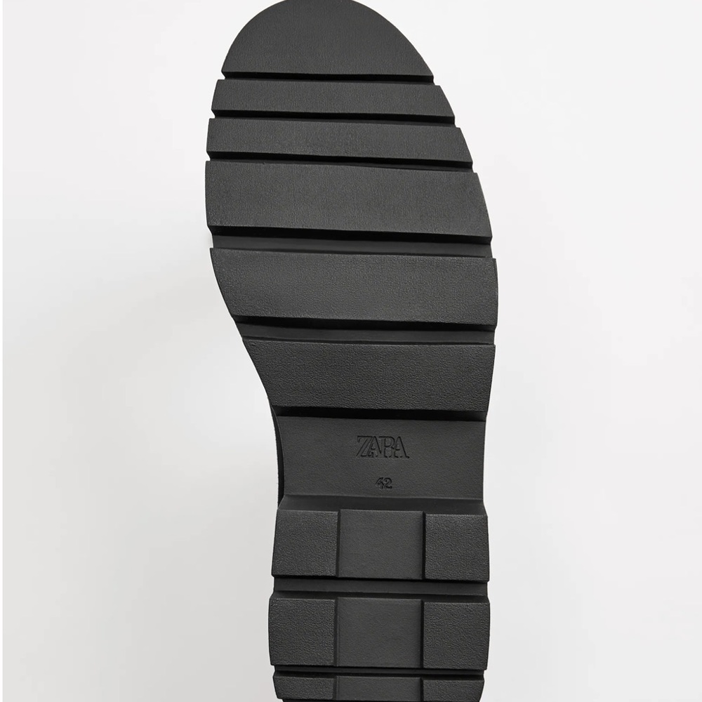 ZARA SPLIT LEATHER ANKLE BOOTS SIZE 7 - Picture 6 of 6